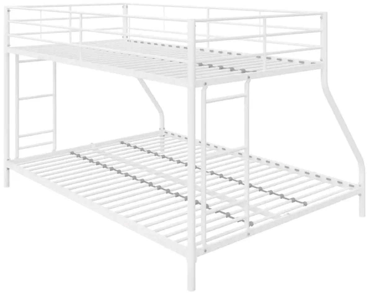 Small Space Junior Twin over Full Metal Bunk Bed