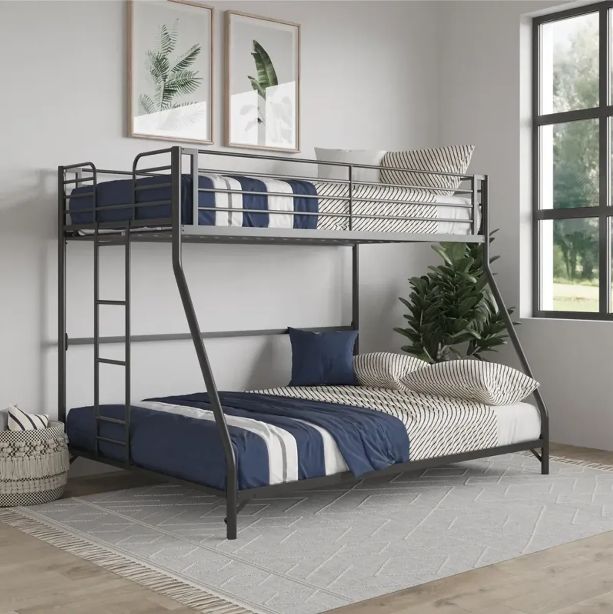BrEZ Build Collection Easy Assembly Kids Metal Bunk Bed