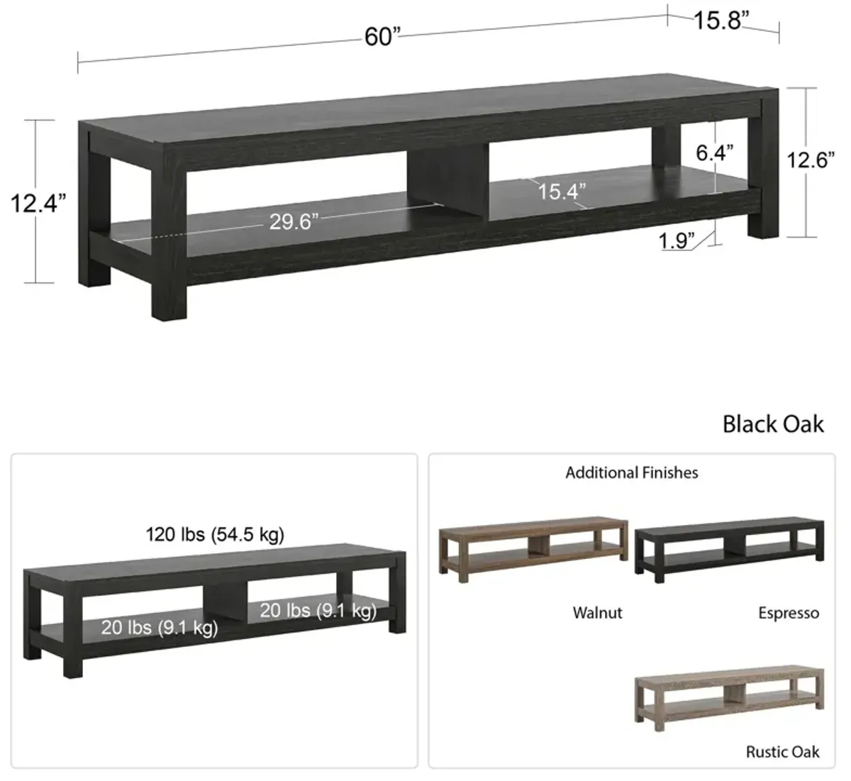 Essentials TV Stand for TVs up to 65"