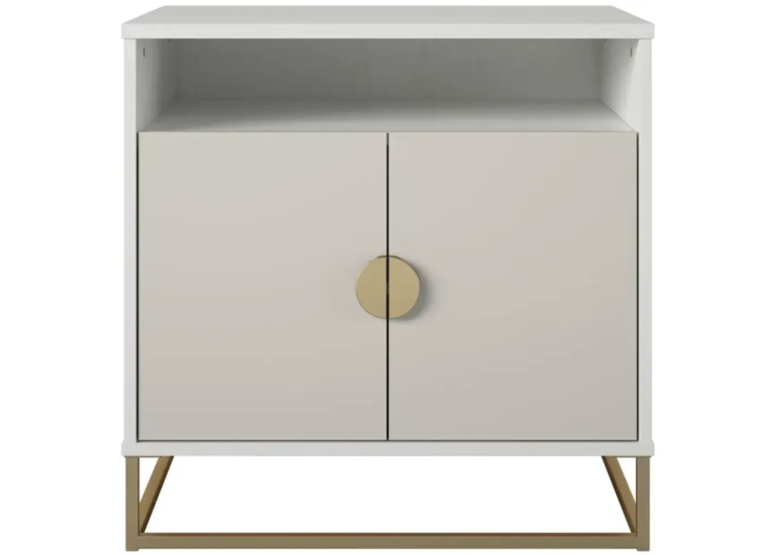 Kelly Accent Cabinet with Open and Closed Storage