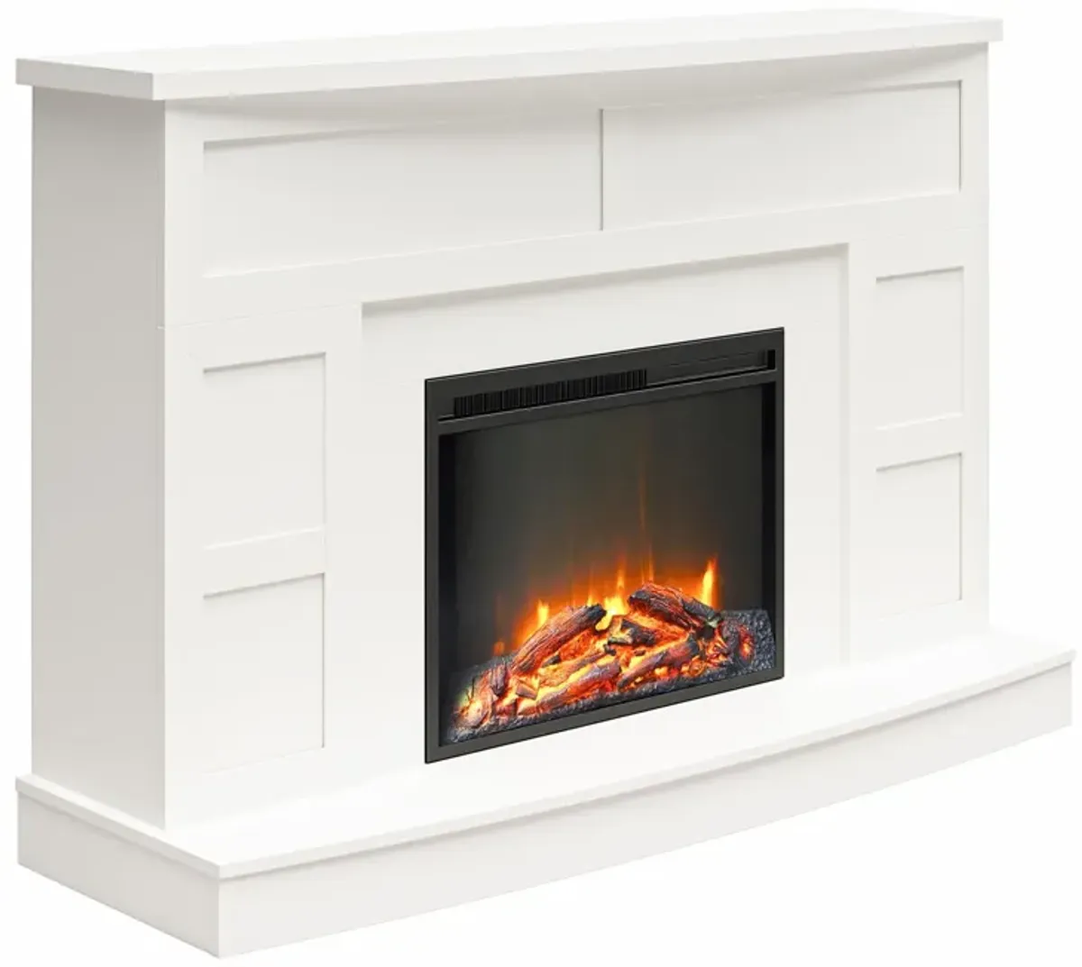 Barrow Creek Mantel with Fireplace TV Console for TVs up to 60