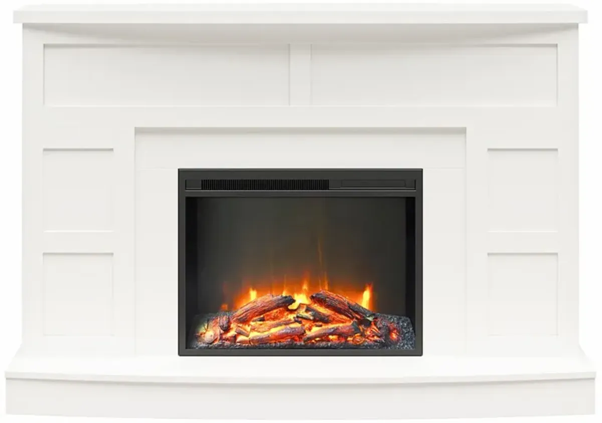 Barrow Creek Mantel with Fireplace TV Console for TVs up to 60