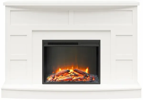 Barrow Creek Mantel with Fireplace TV Console for TVs up to 60