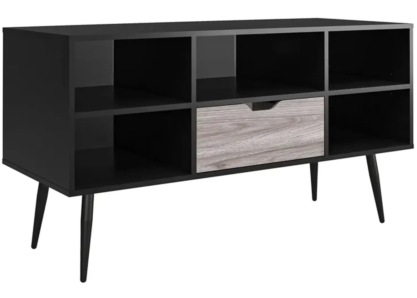 Grafton TV Stand for TVs up to 55" with Open Center Shelf and Drawer