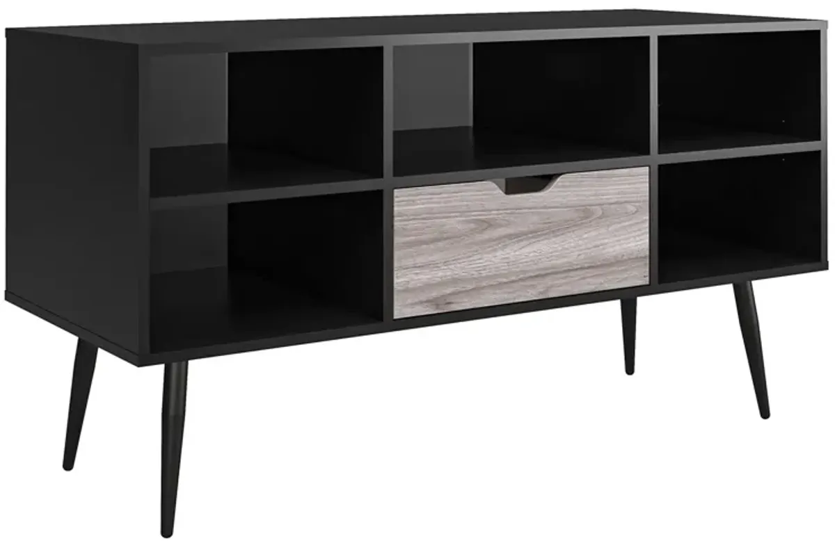 Grafton TV Stand for TVs up to 55" with Open Center Shelf and Drawer