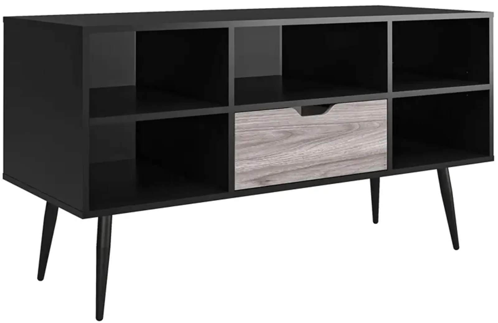 Grafton TV Stand for TVs up to 55" with Open Center Shelf and Drawer