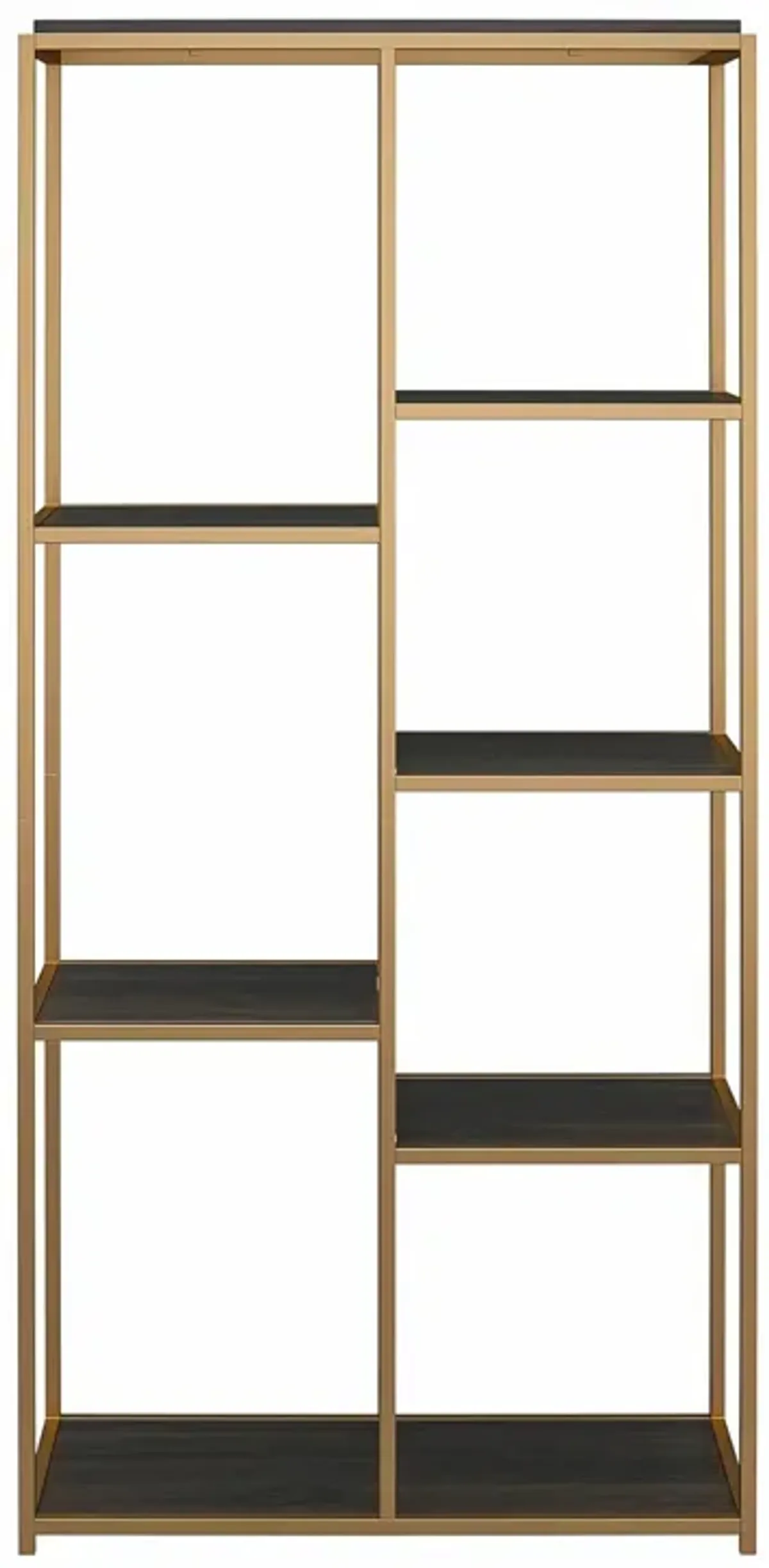 Fayette 5 Open Shelf Bookcase with Sturdy Metal Frame