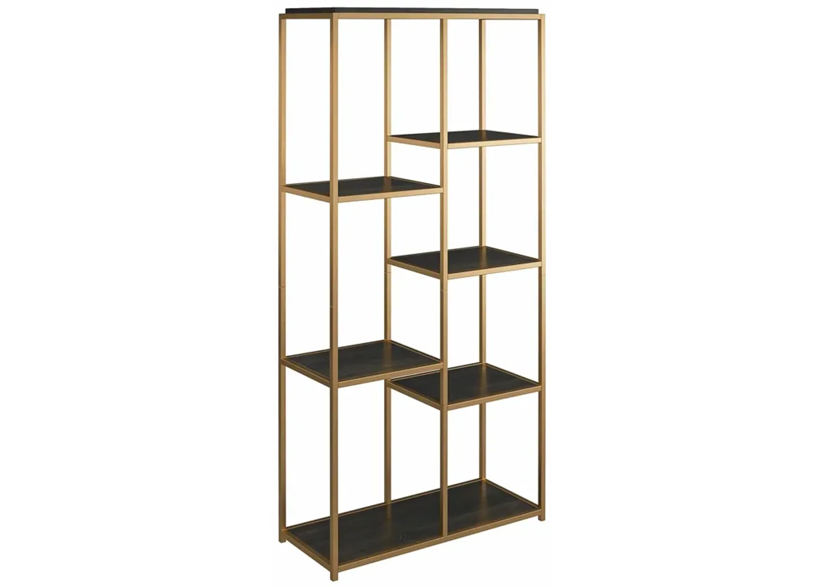 Fayette 5 Open Shelf Bookcase with Sturdy Metal Frame