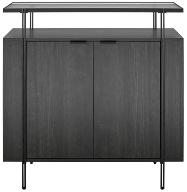 Vance Bar Cabinet with Open Shelf