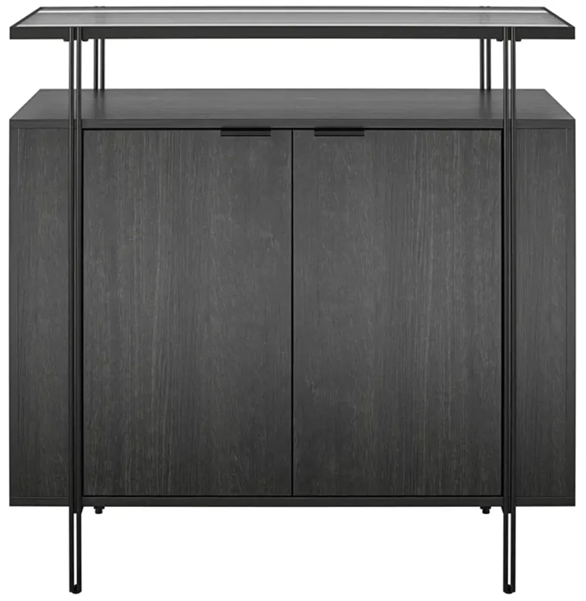 Vance Bar Cabinet with Open Shelf