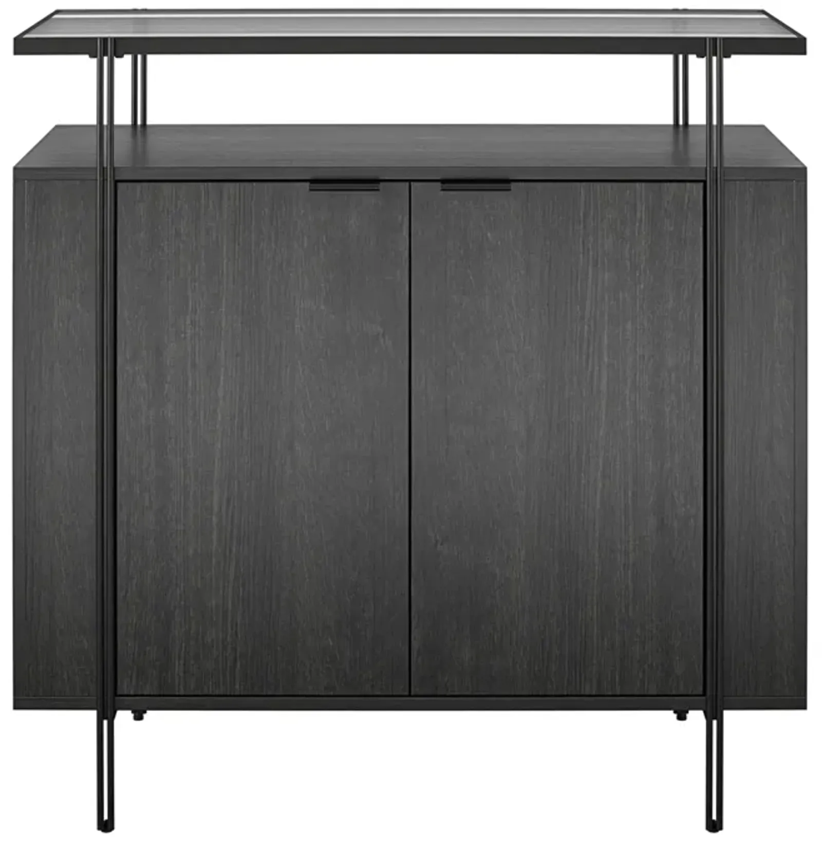 Vance Bar Cabinet with Open Shelf