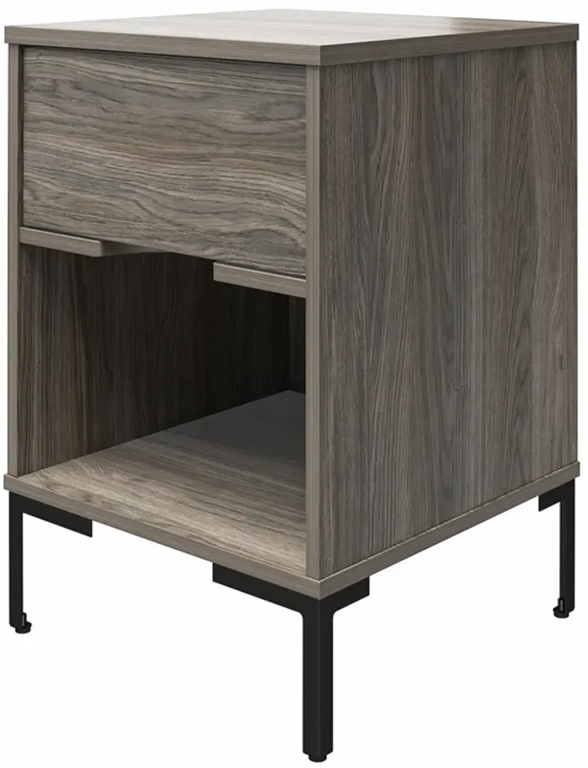 Rolland Nightstand with 1 Drawer and Open Cubby