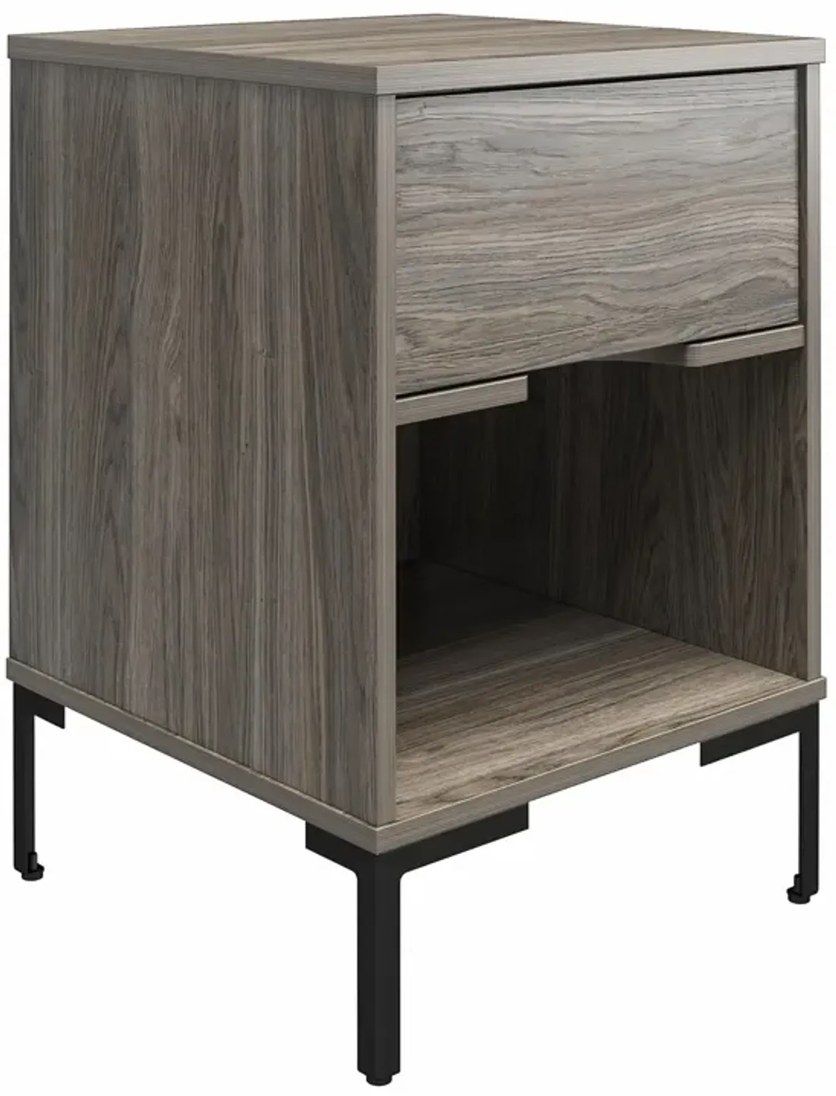 Rolland Nightstand with 1 Drawer and Open Cubby