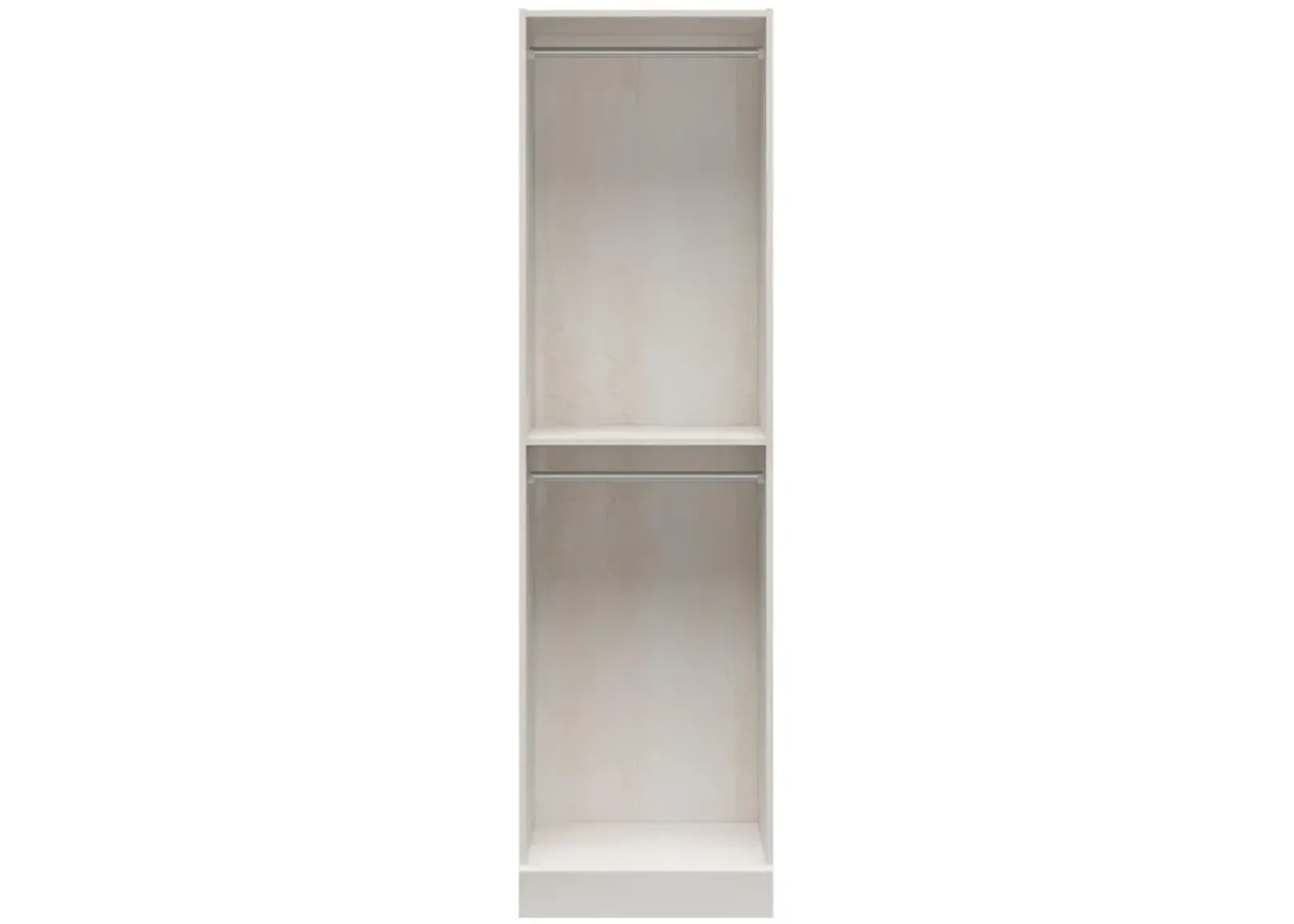 Eiler Open Shelf and Hanging Clothing Rod Modular Closet Unit