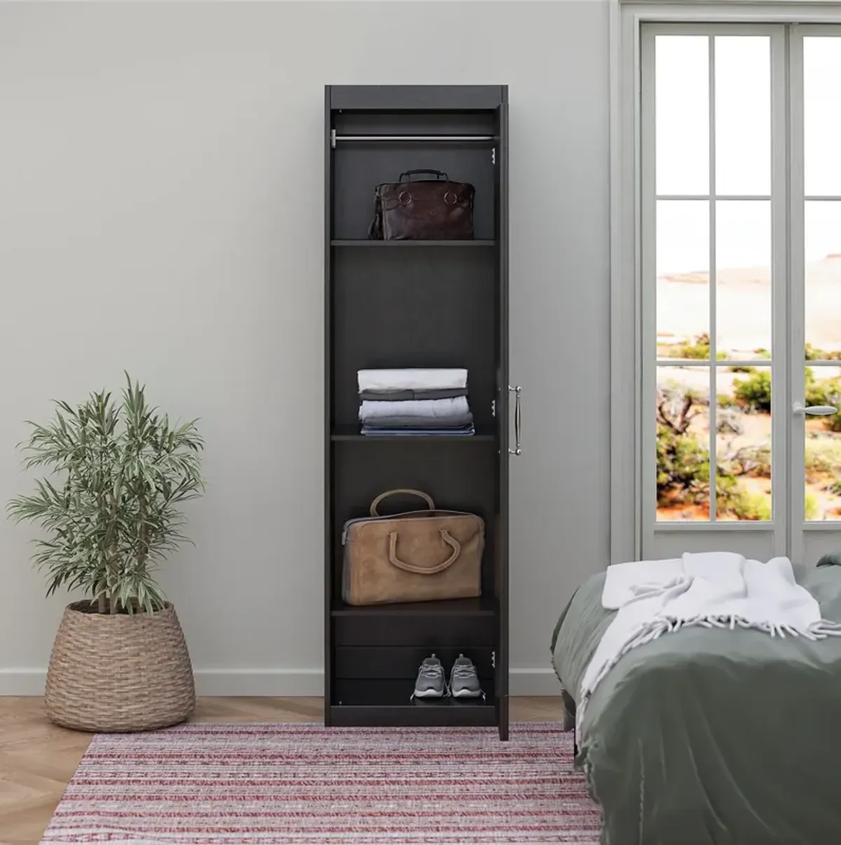 Her Majesty Single Wardrobe Side Storage Cabinet