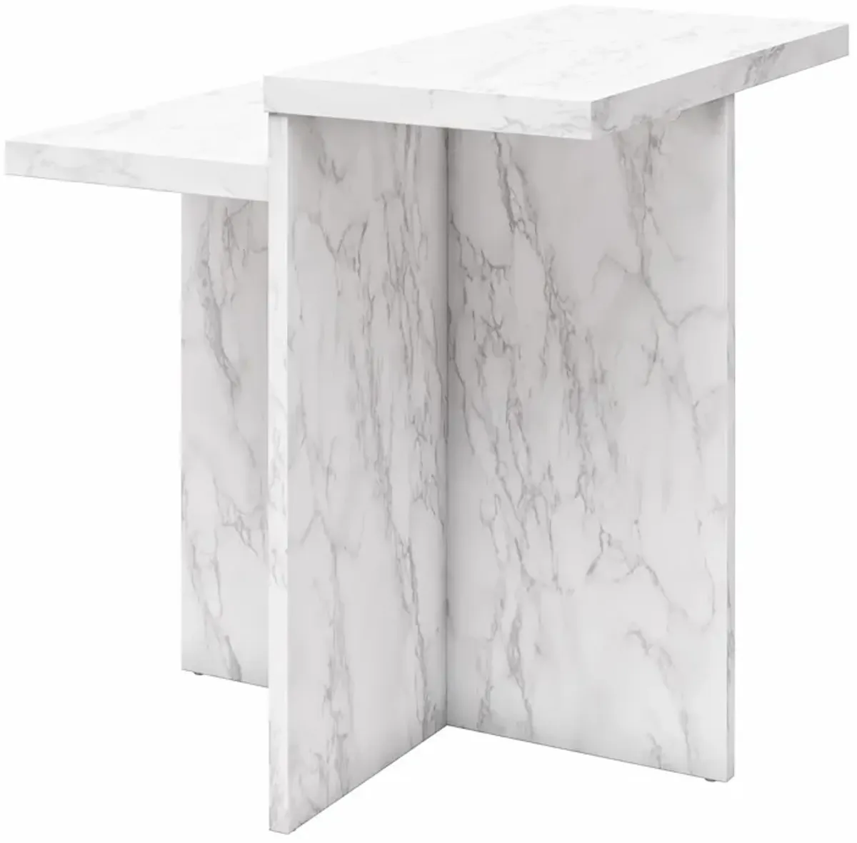 Brielle Accent Table with Faux Marble