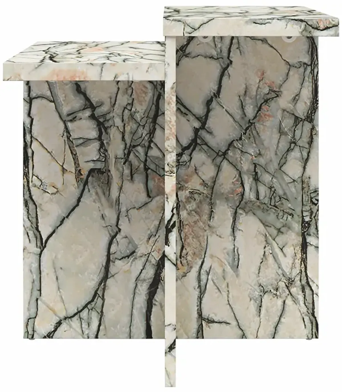 Brielle Accent Table with Faux Marble