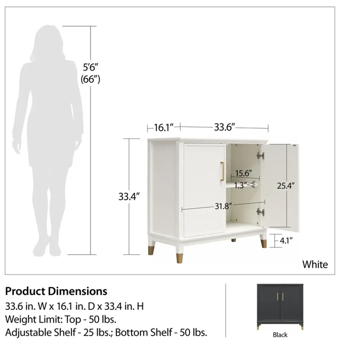 Westerleigh 2 Door Accent Cabinet