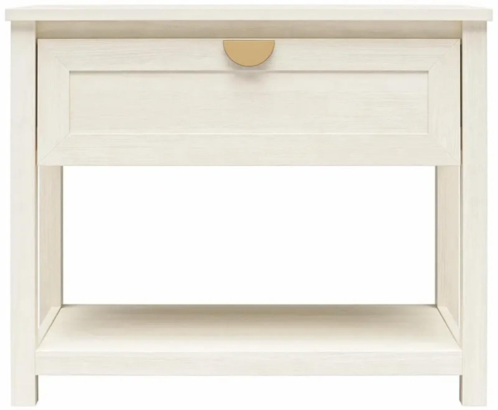 Primrose Wide 1 Drawer Nightstand with Open Shelf