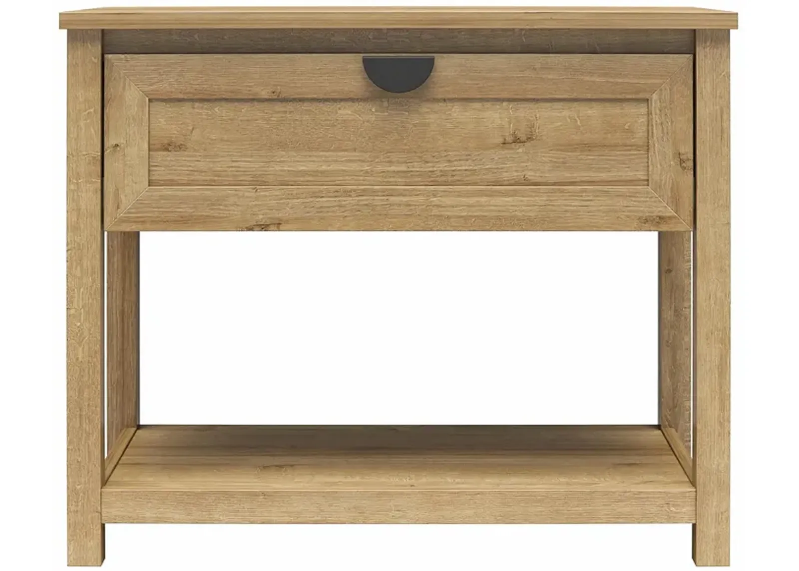 Primrose Wide 1 Drawer Nightstand with Open Shelf