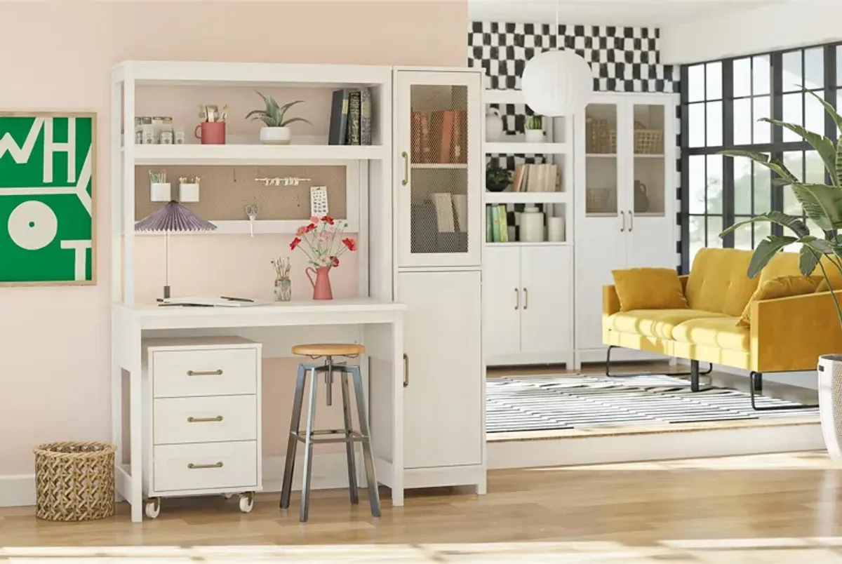 Tess 2 Door Wide Storage Cabinet with Modular Storage Options