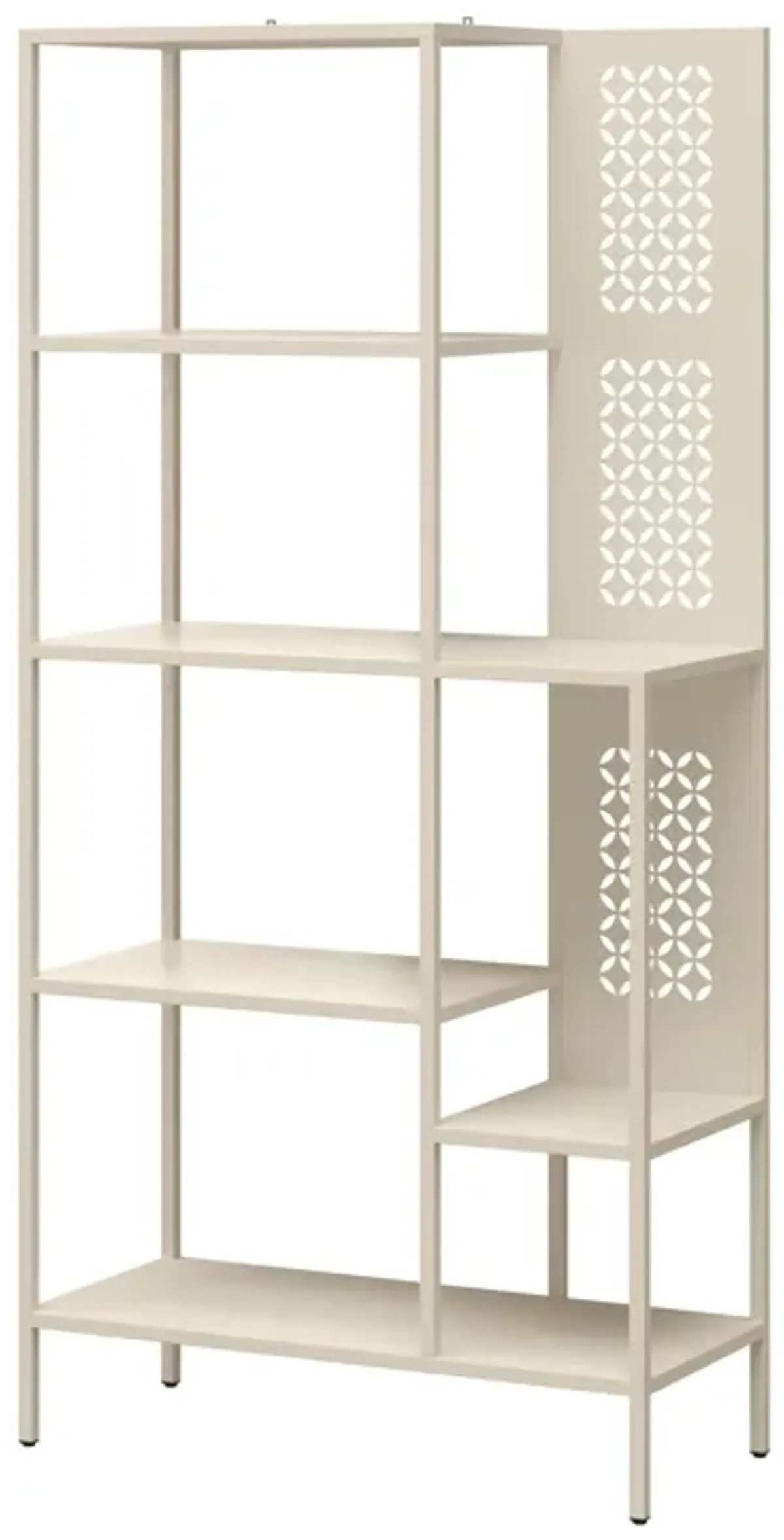 Annie Metal Bookcase with 4 Tier Shelves