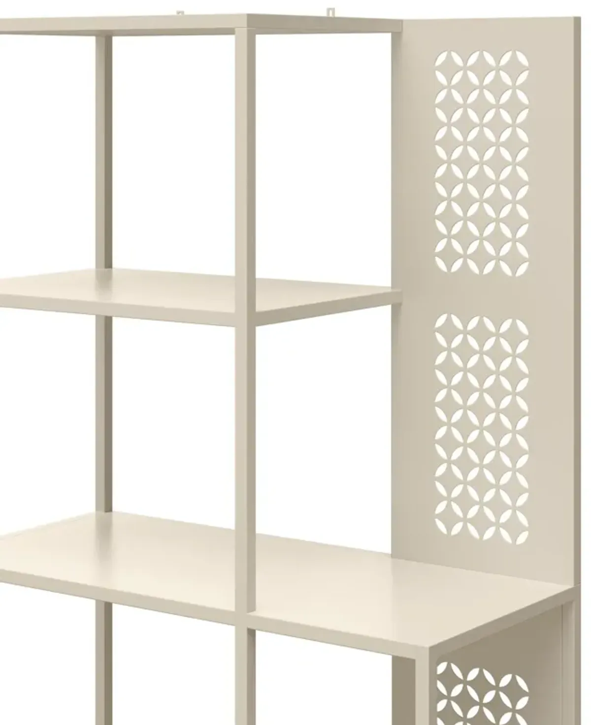 Annie Metal Bookcase with 4 Tier Shelves