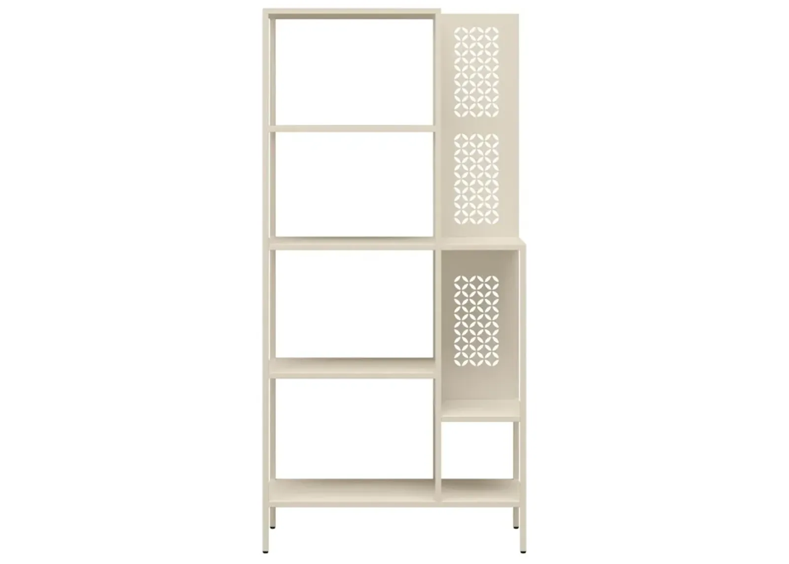 Annie Metal Bookcase with 4 Tier Shelves