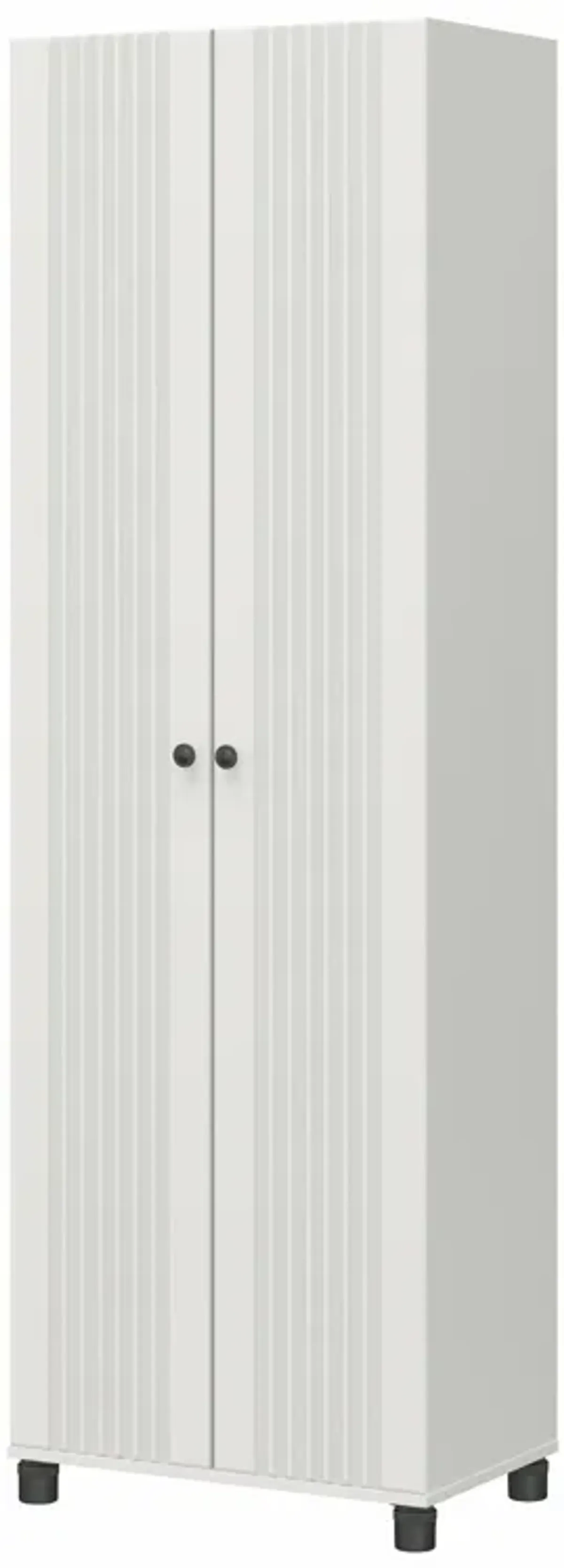 Kendall Fluted 24 Inch Wide 2 Door Storage Cabinet