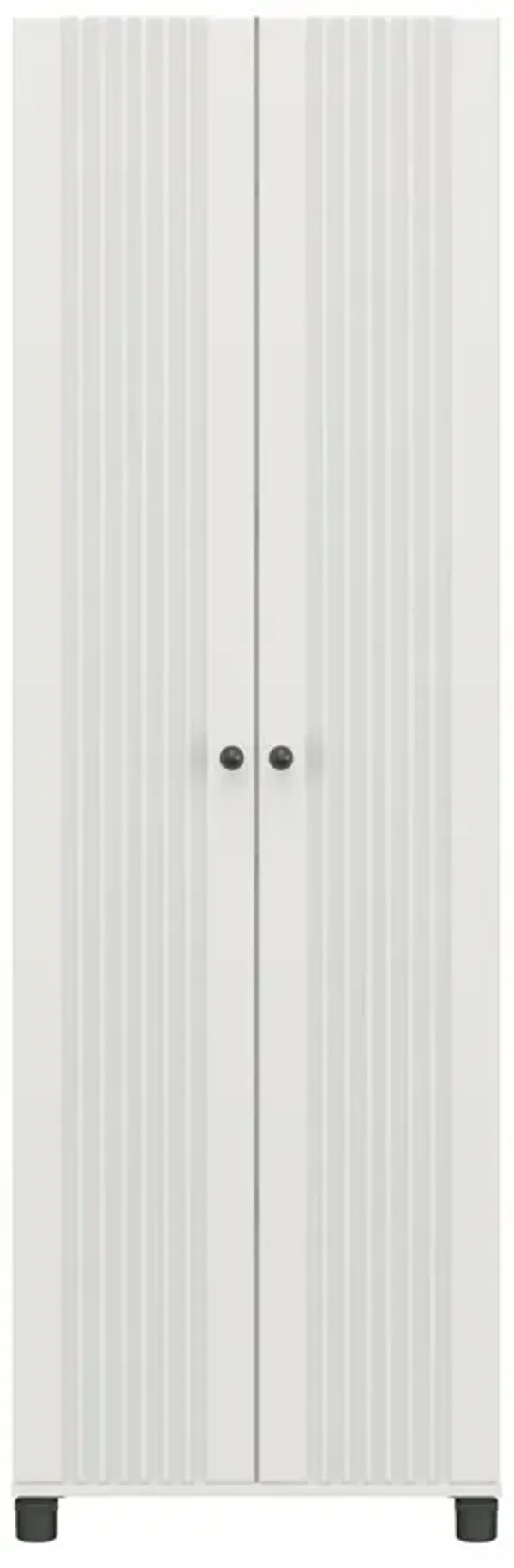 Kendall Fluted 24 Inch Wide 2 Door Storage Cabinet