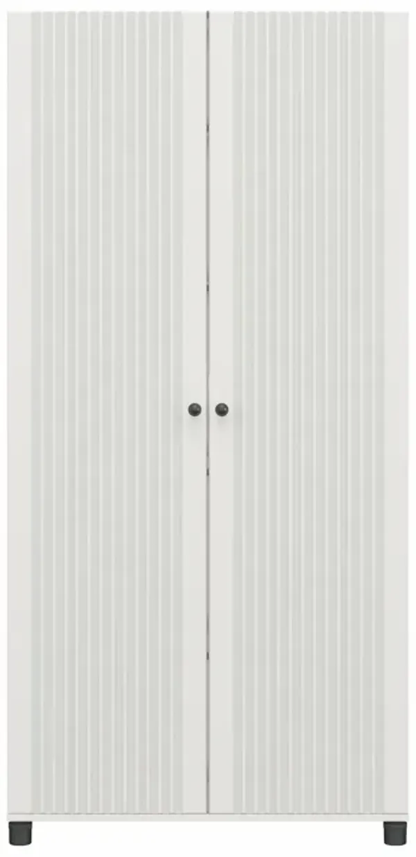 Kendall Fluted 36 Inch Wide 2 Door Storage Cabinet