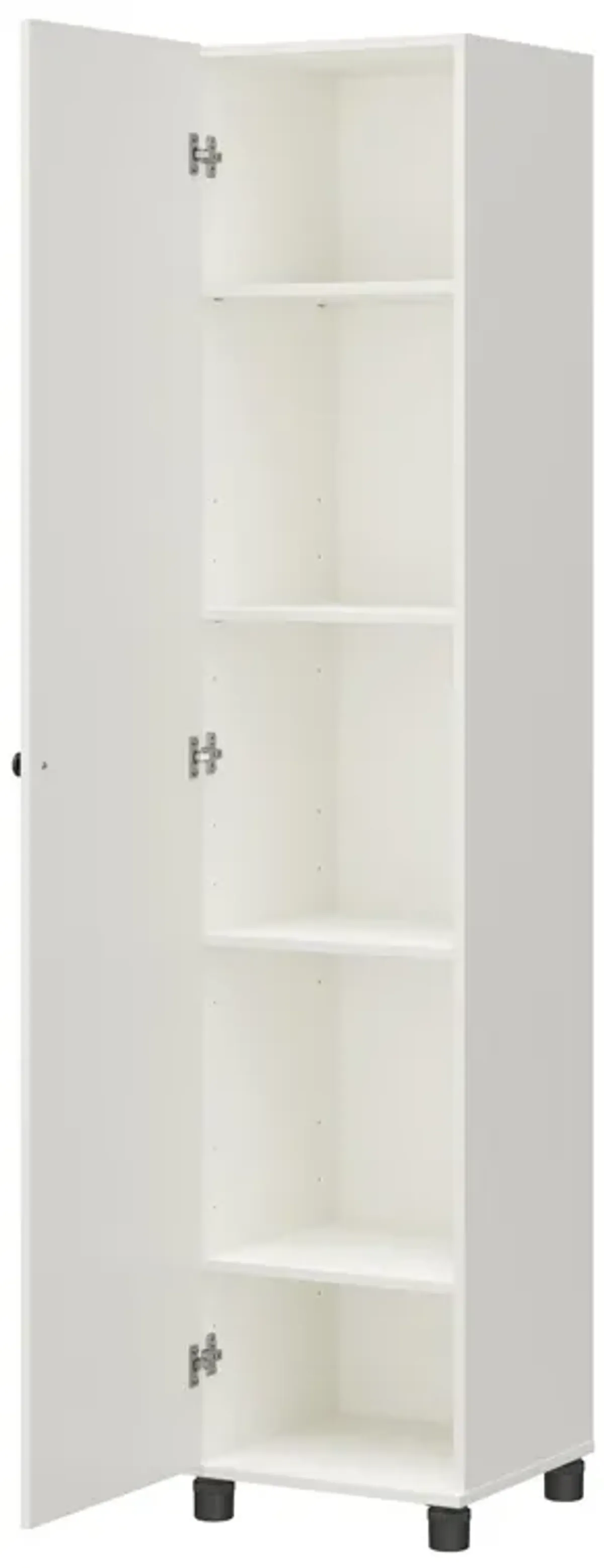 Kendall Fluted 16 Inch Wide 1 Door Storage Cabinet