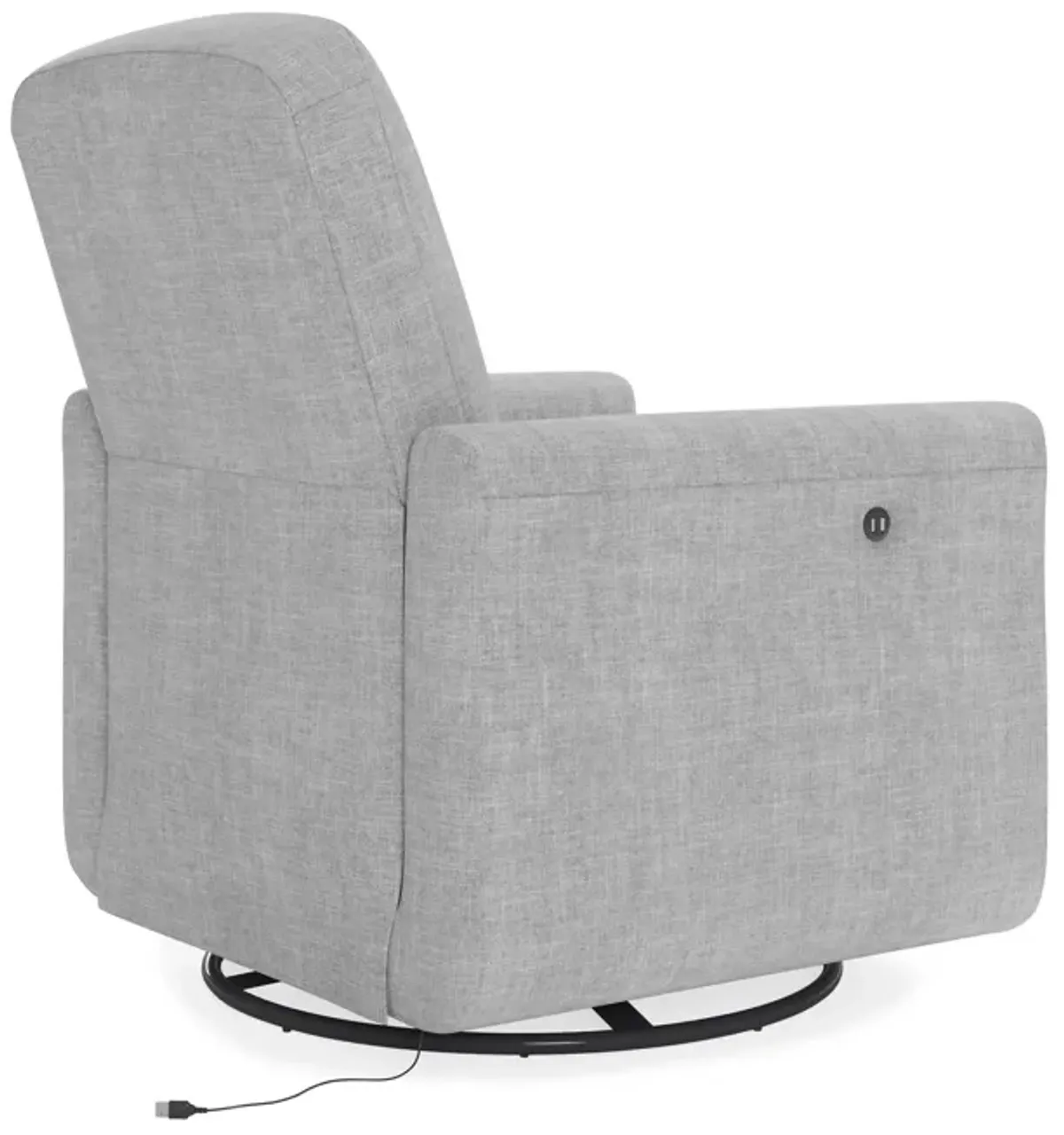 Step Swivel Nursery Chair with USB Charger