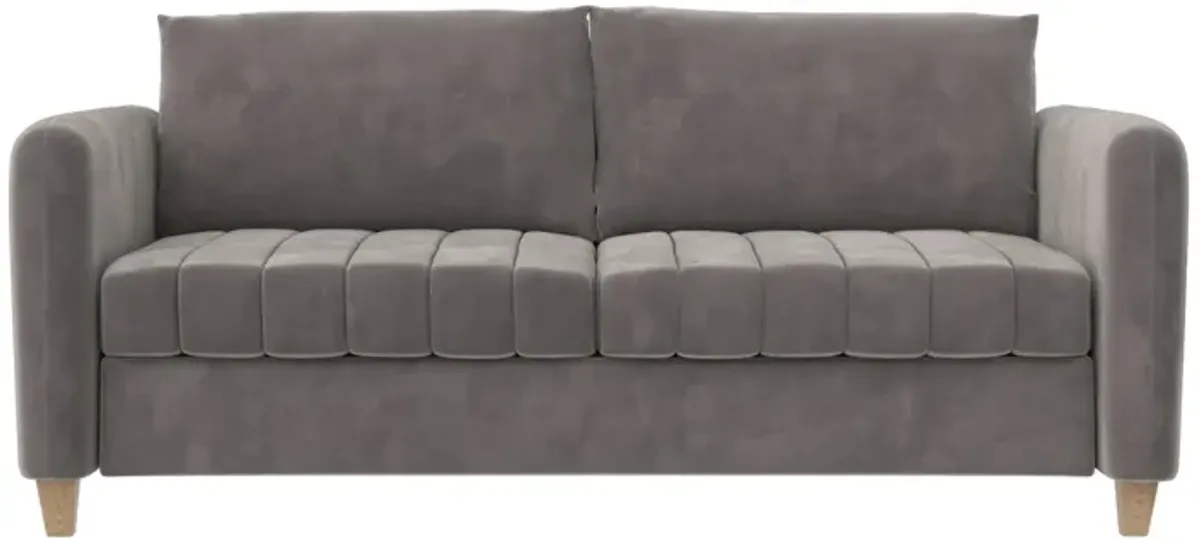 Coco Channel Tufted Sofa with Solid Wood Legs