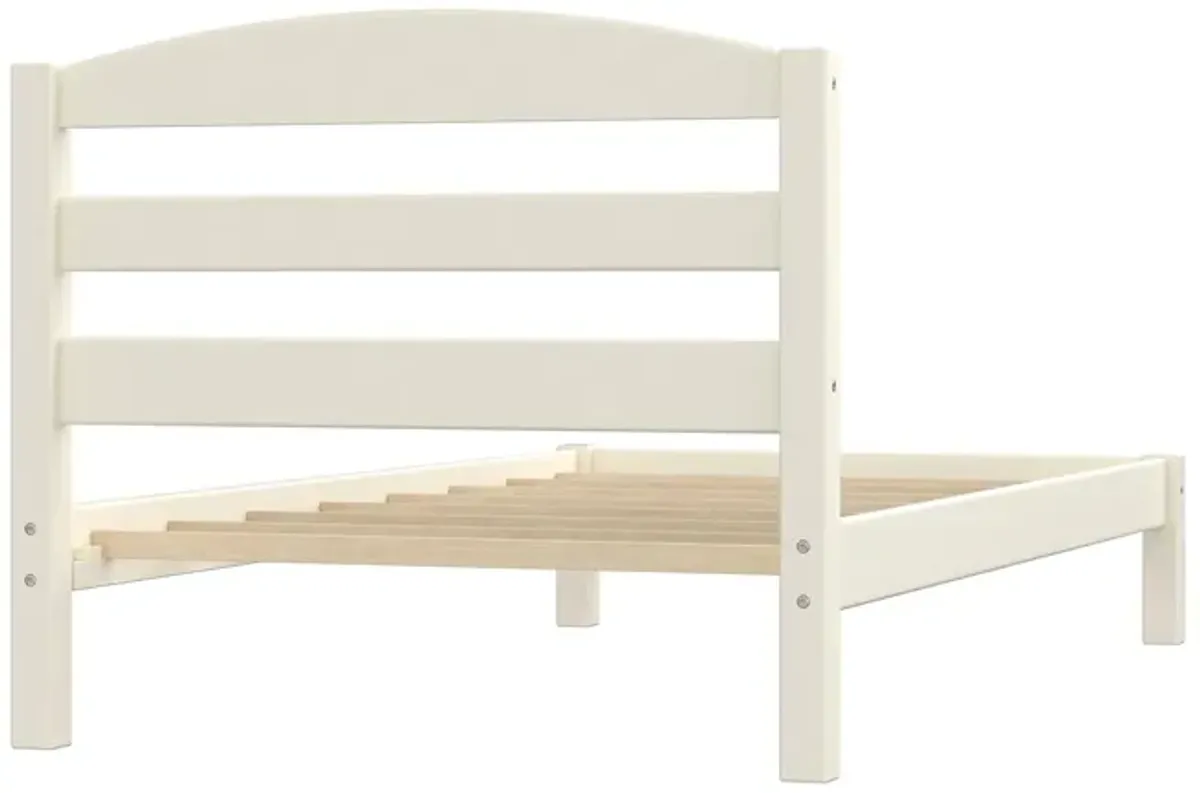 Brycen Kids Twin Size Wood Platform Bed Frame