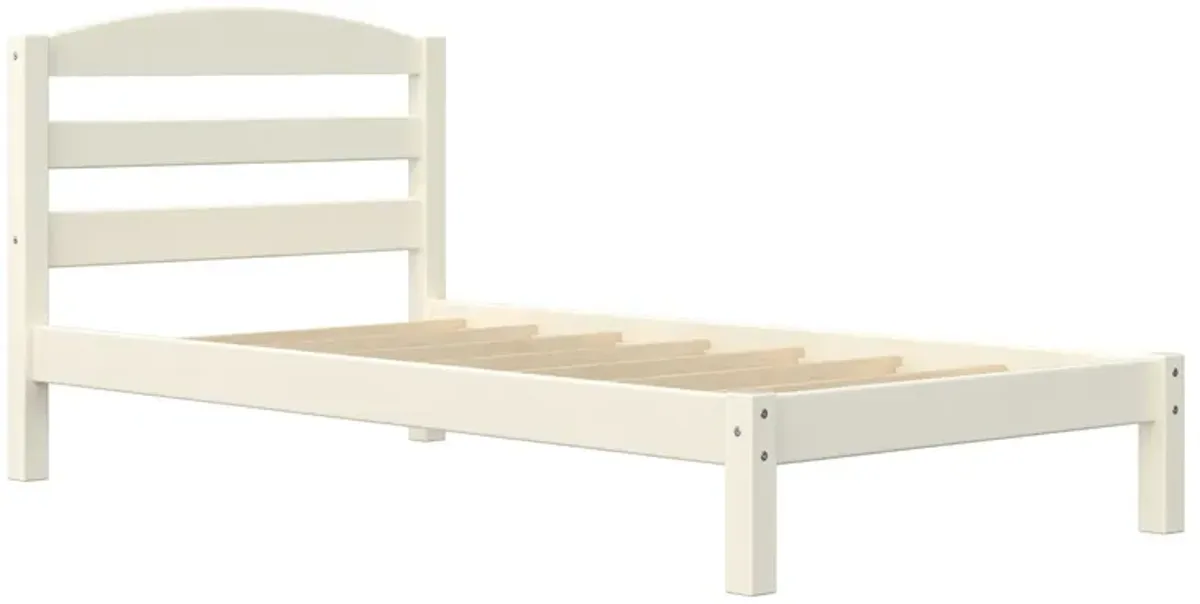 Brycen Kids Twin Size Wood Platform Bed Frame