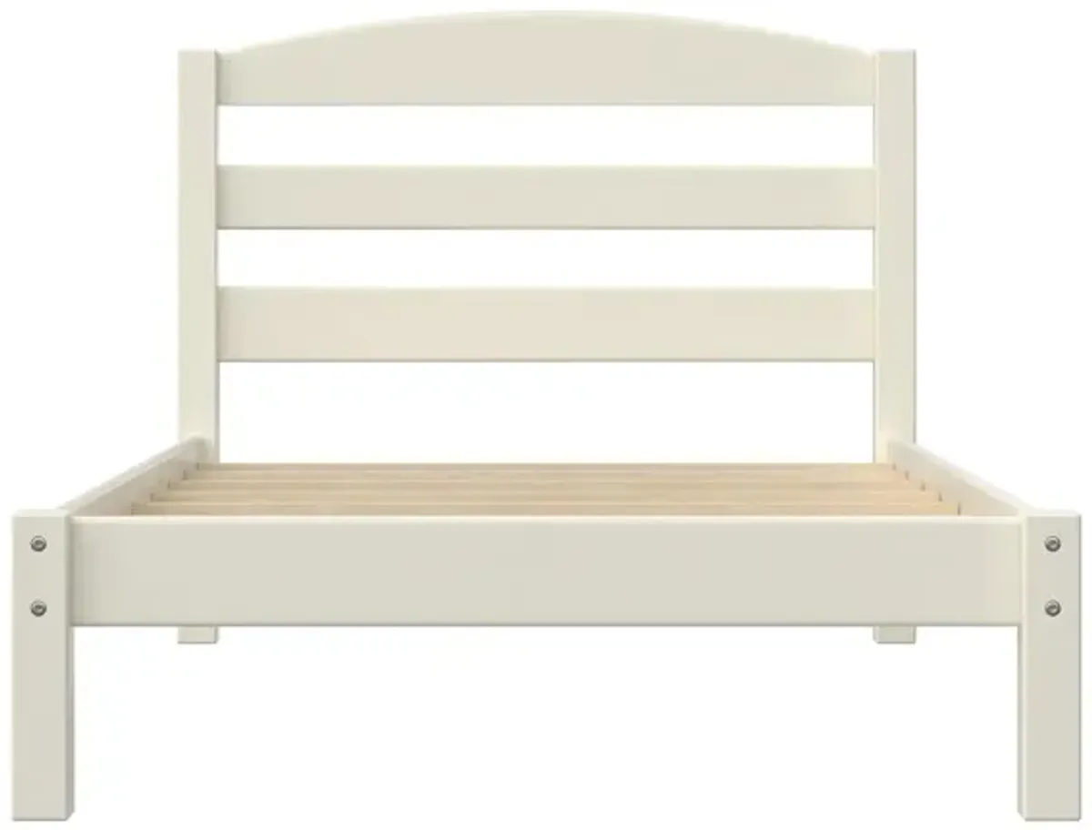 Brycen Kids Twin Size Wood Platform Bed Frame