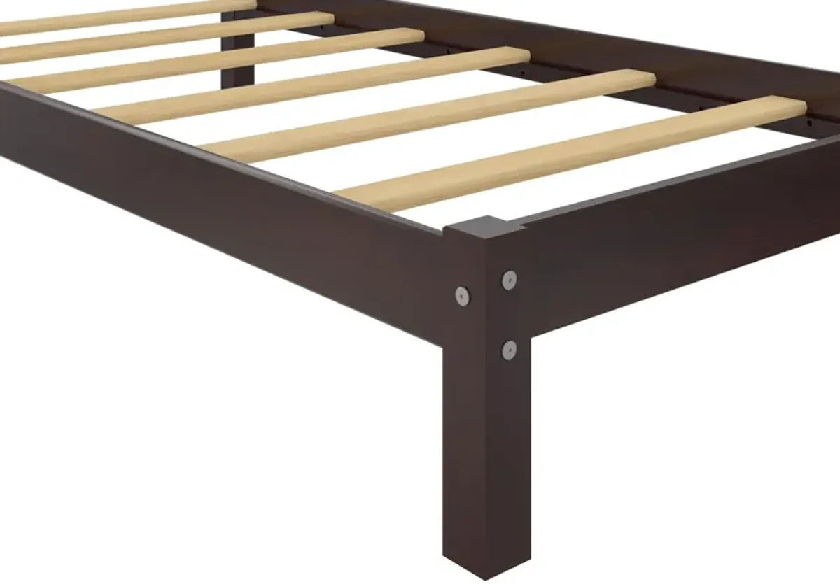 Brycen Kids Twin Size Wood Platform Bed Frame