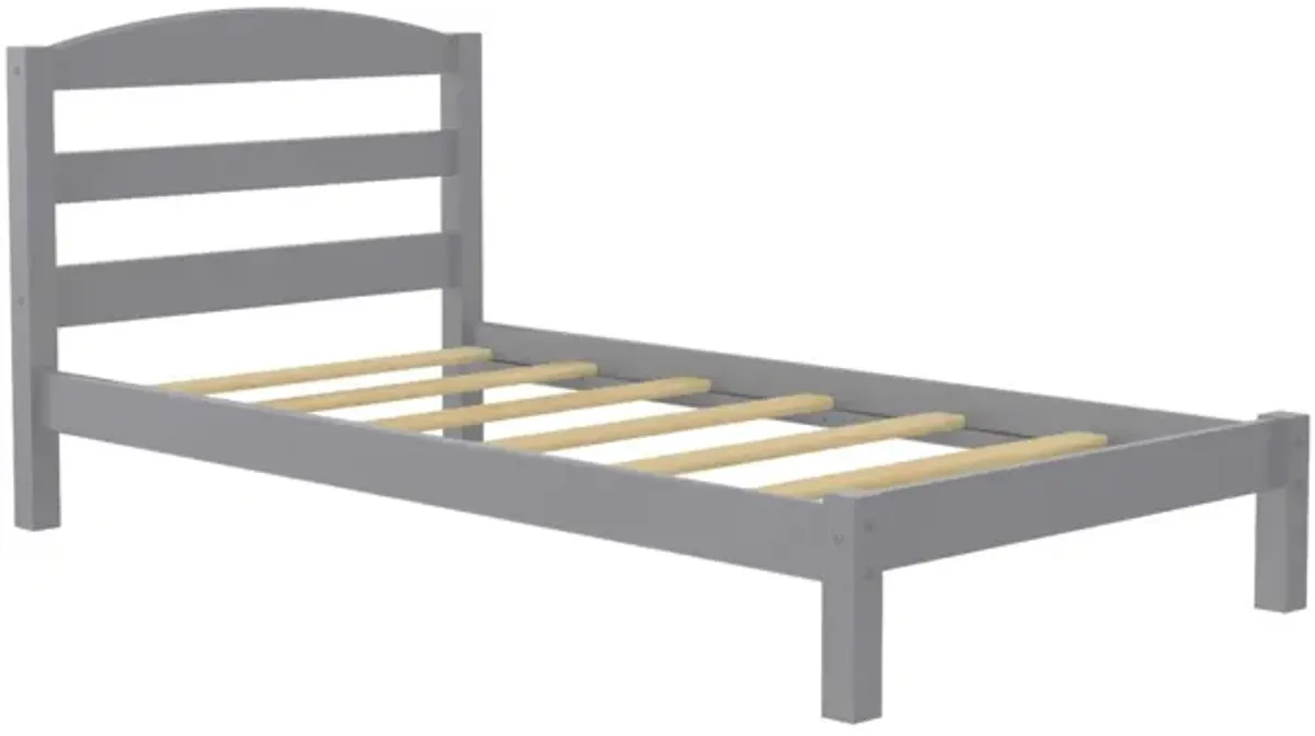 Brycen Kids Twin Size Wood Platform Bed Frame