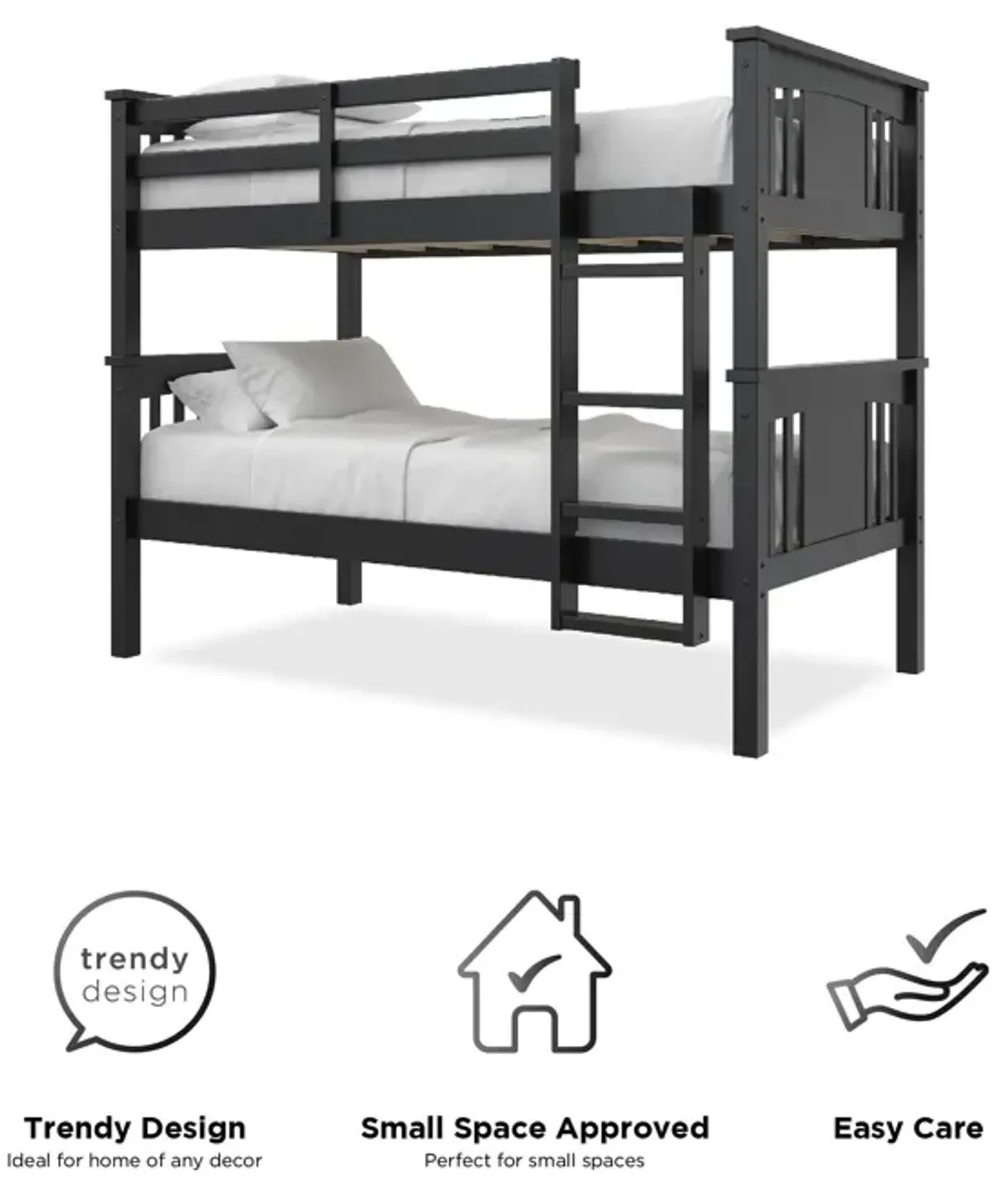 Tadeo Twin Size Bunk Bed for Kids