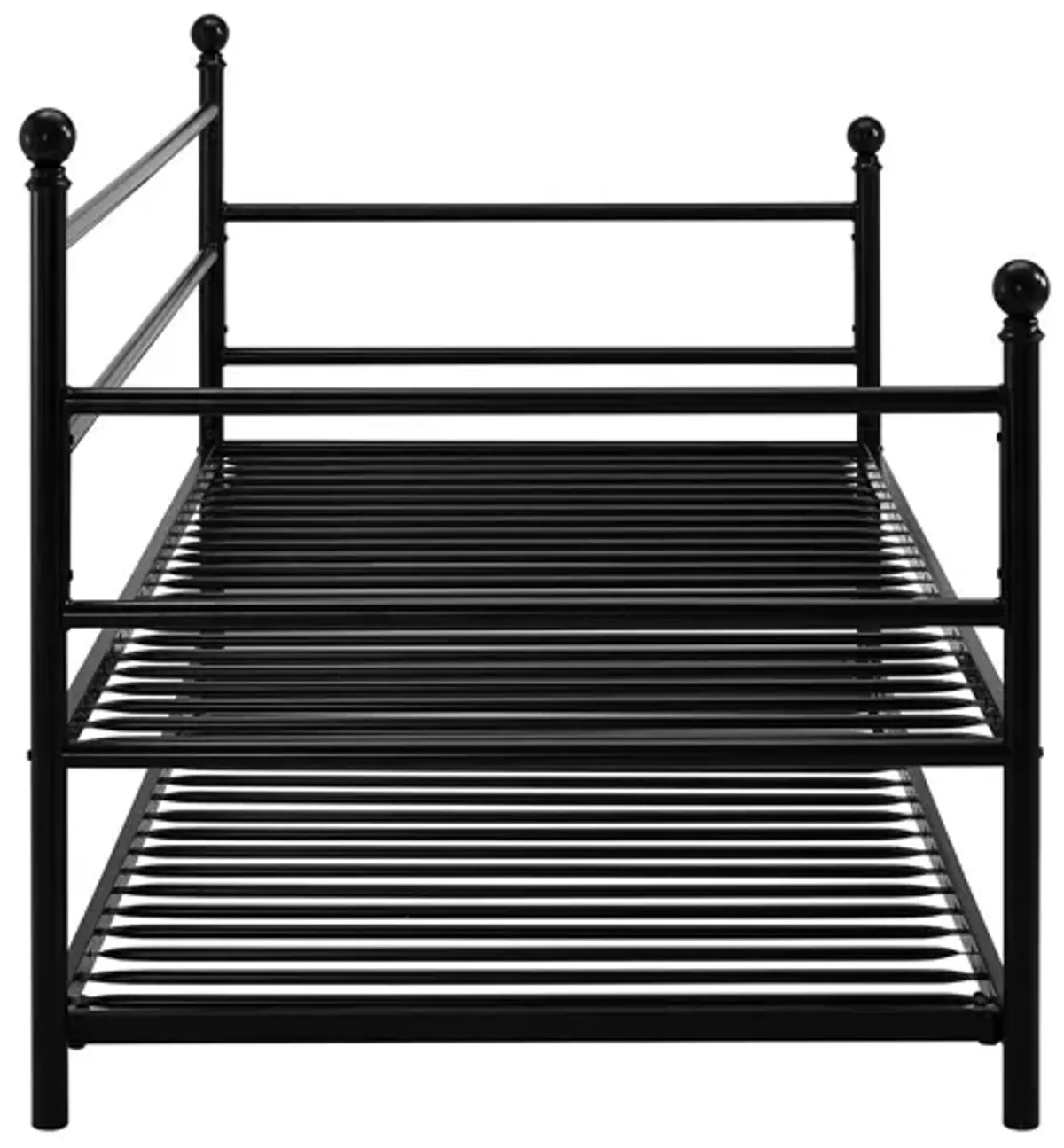 Kyrie Modern Metal Daybed with Trundle