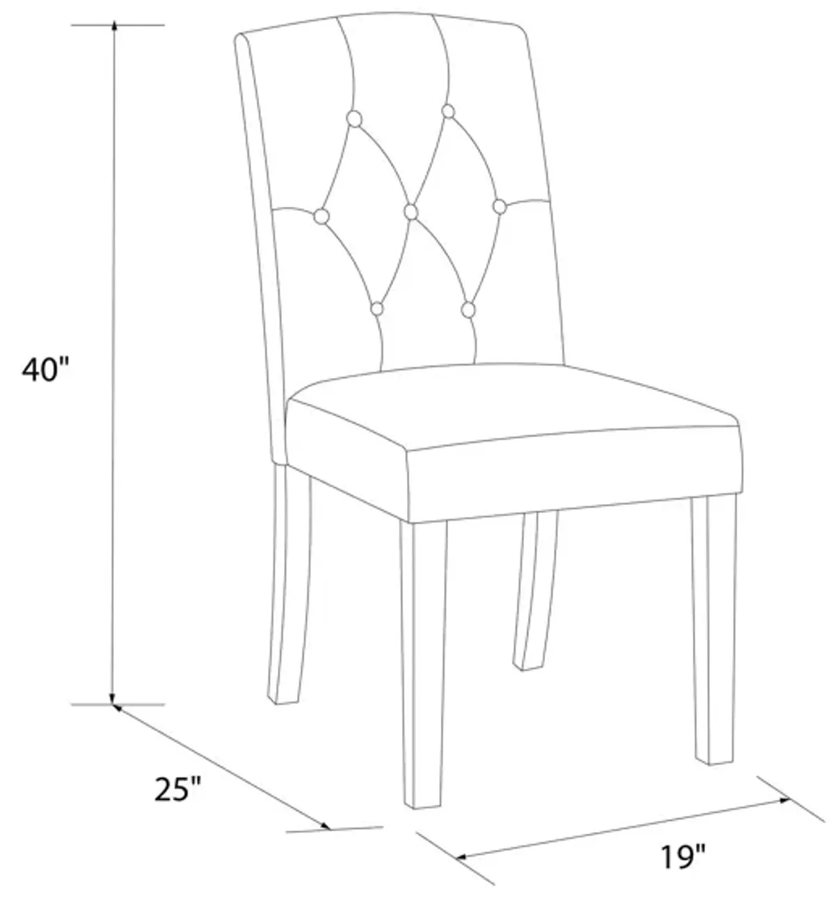 Emilia Upholstered Tufted Dining Chair