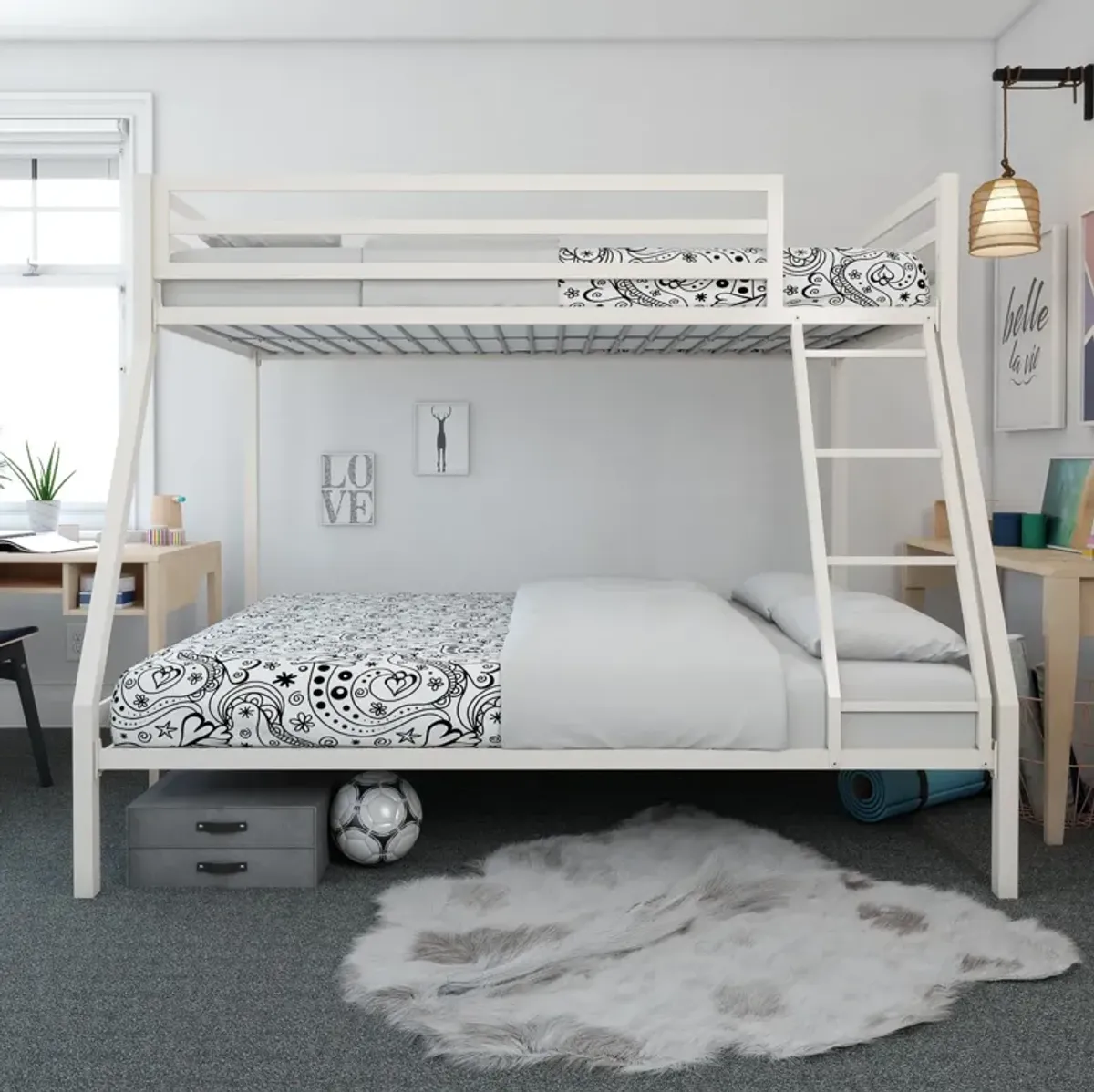 Lara Premium Twin over Full  Metal Bunk Bed