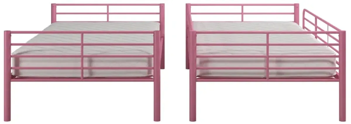 Malcolm Convertible Twin over Twin Metal Bunk Bed