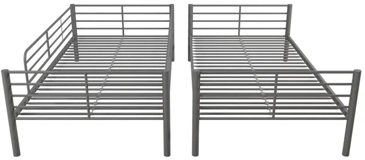 Malcolm Convertible Twin over Twin Metal Bunk Bed