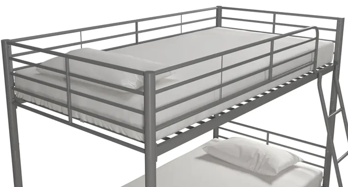 Malcolm Convertible Twin over Twin Metal Bunk Bed