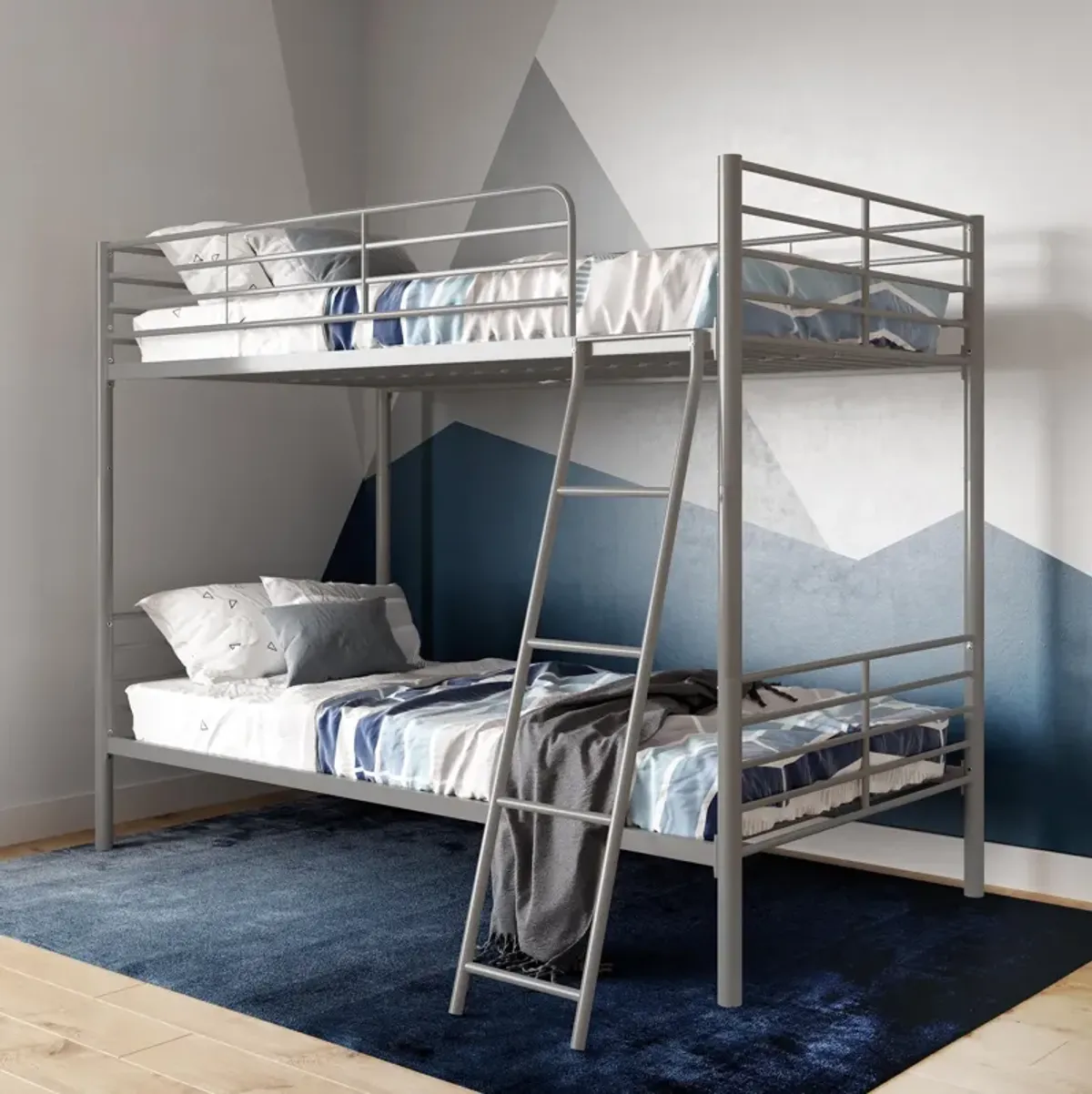 Malcolm Convertible Twin over Twin Metal Bunk Bed