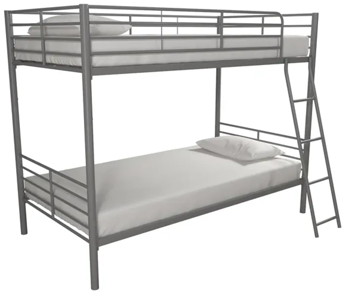 Malcolm Convertible Twin over Twin Metal Bunk Bed