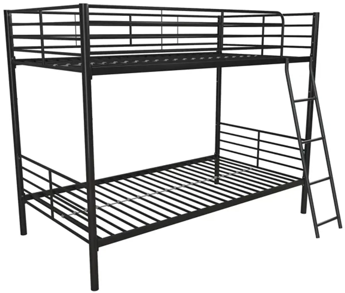 Malcolm Convertible Twin over Twin Metal Bunk Bed