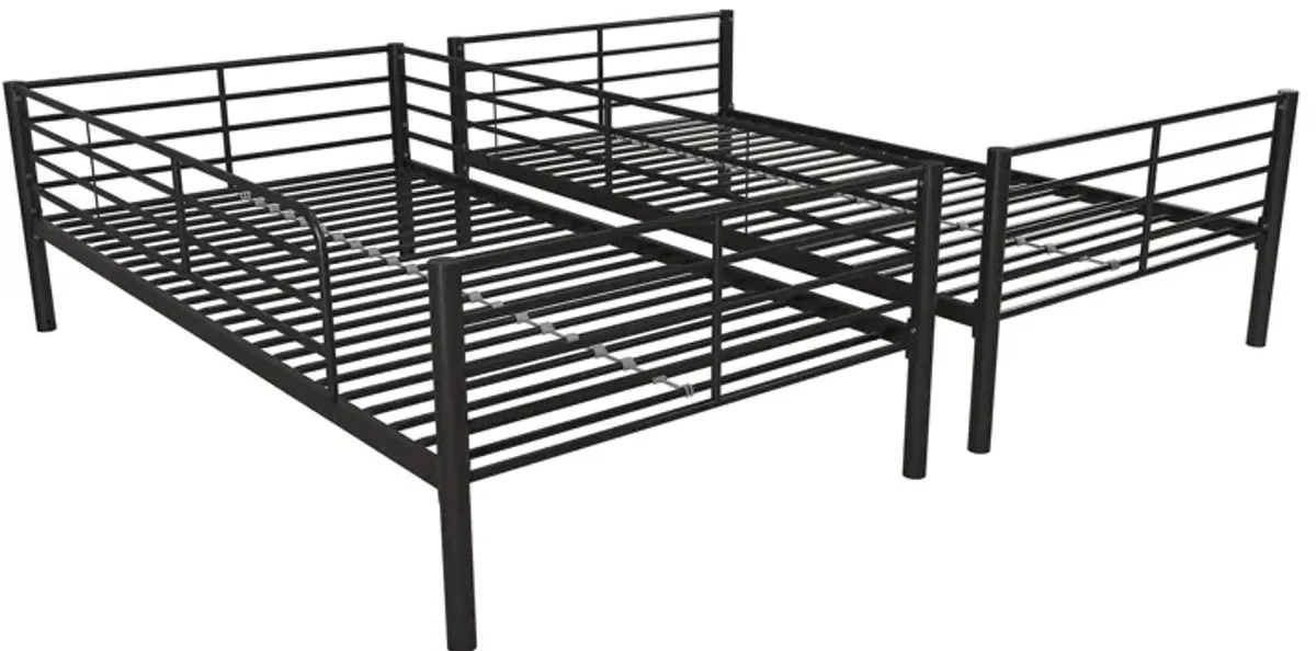 Malcolm Convertible Twin over Twin Metal Bunk Bed